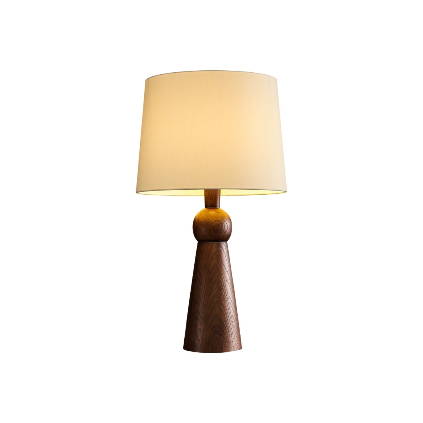 Bella Table Lamp ∅ 14.9″ x H 26.8″ / Walnut Color / US Plug Table lamp