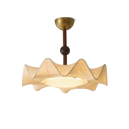 Bellara Ceiling Light ∅ 19.7″ x H 17.7″ (With pattern) / Gold & Beige / Warm Light