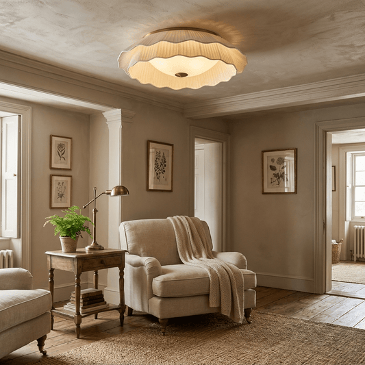 Belle Epoque Pleated Ceiling Light