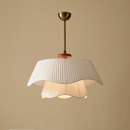 Bellevue Pendant Lamp ∅ 19.7″ x H 13.8″ / Dia 50cm x H 35cm / Gold & White Pendant light