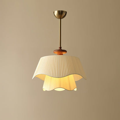 Bellevue Pendant Lamp ∅ 9.8″ x H 13.4″ / Dia 25cm x H 34cm / Gold & Beige Pendant light