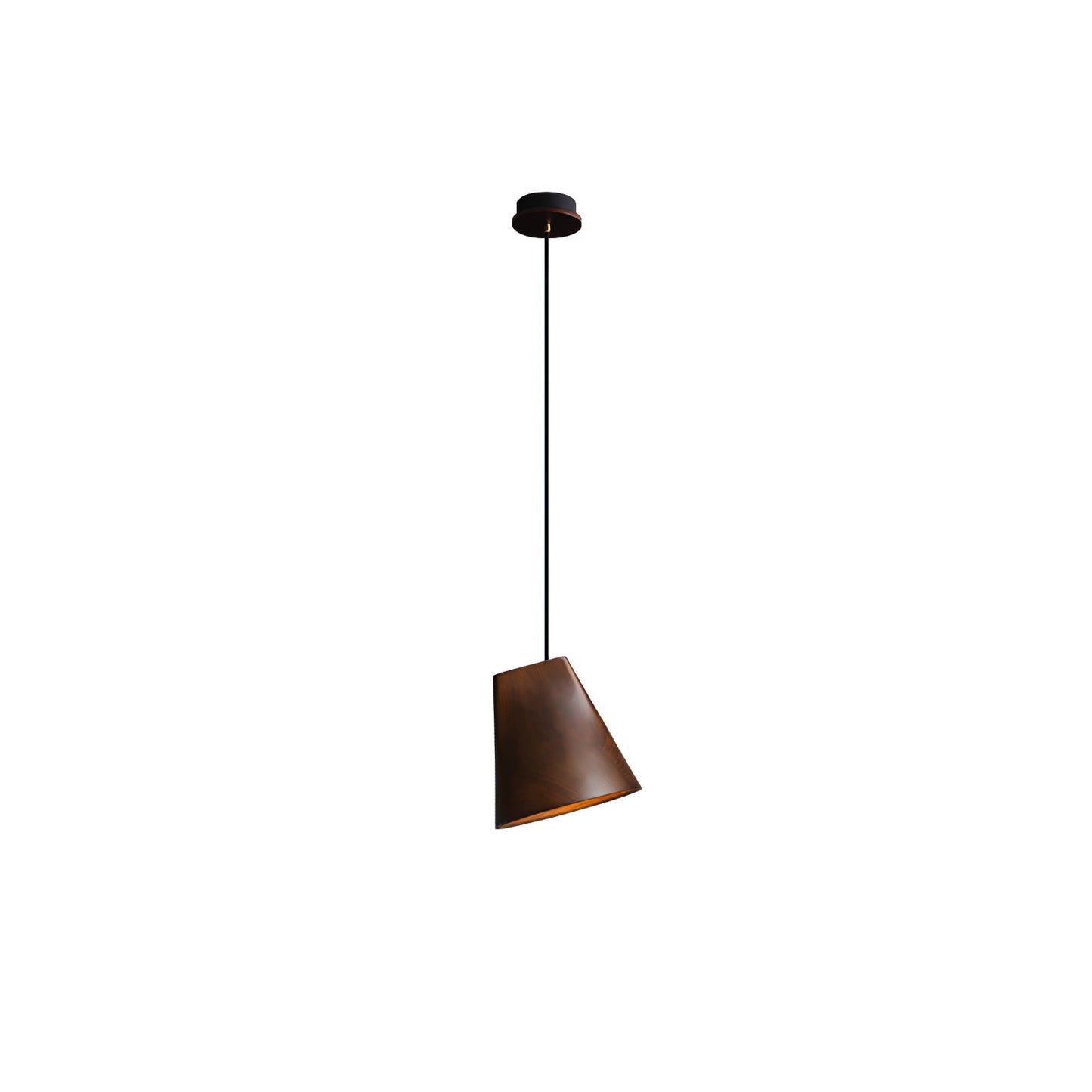 Bellwood Pendant Lamp Model A ∅ 7.1″ x H 7.3″ / Walnut Color / Warm Light Pendant light