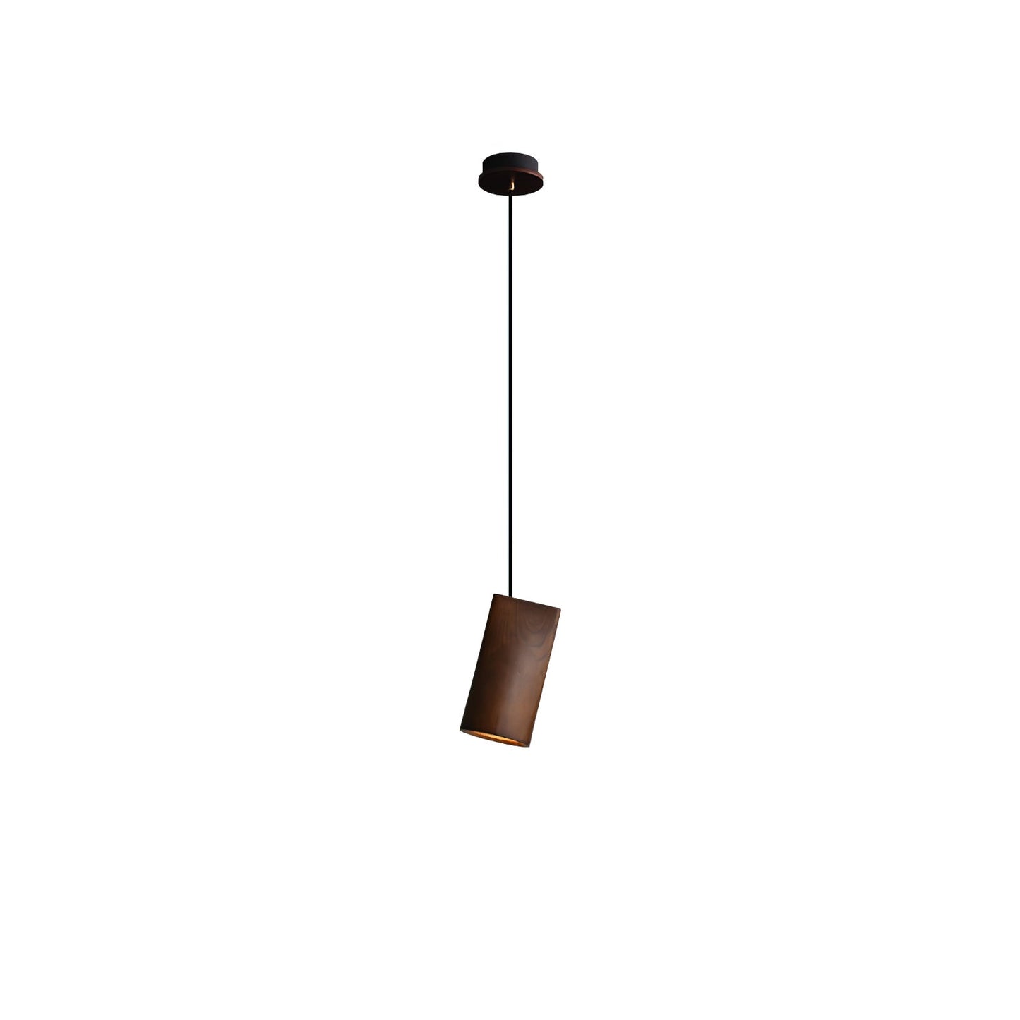 Bellwood Pendant Lamp Model C ∅ 3.5″ x H 7.1″ / Walnut Color / Warm Light Pendant light