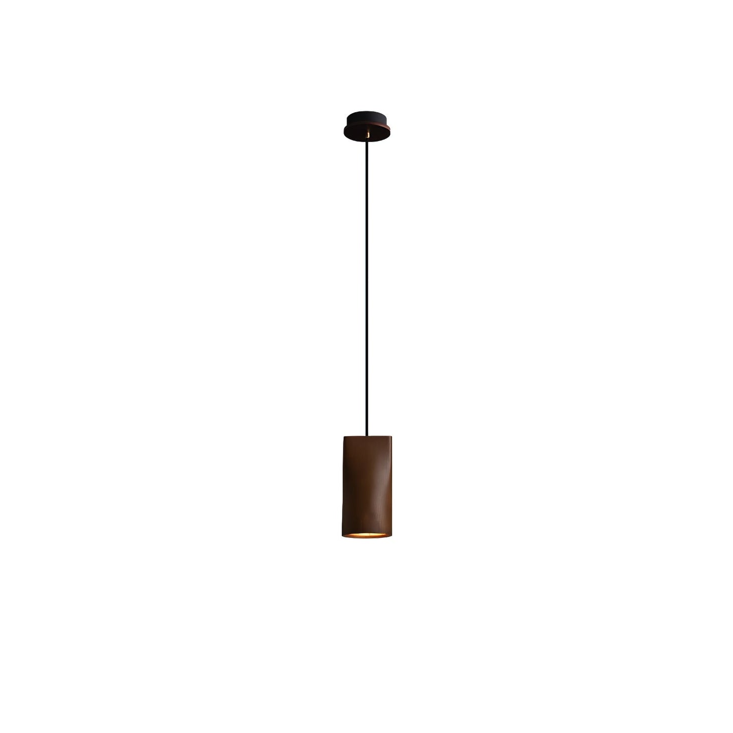 Bellwood Pendant Lamp Model D ∅ 3.5″ x H 7.1″ / Walnut Color / Warm Light Pendant light