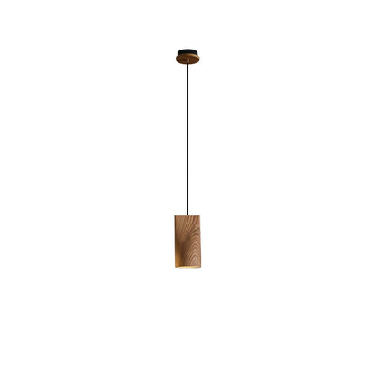 Bellwood Pendant Lamp Model D ∅ 3.5″ x H 7.1″ / Wood Color / Warm Light Pendant light