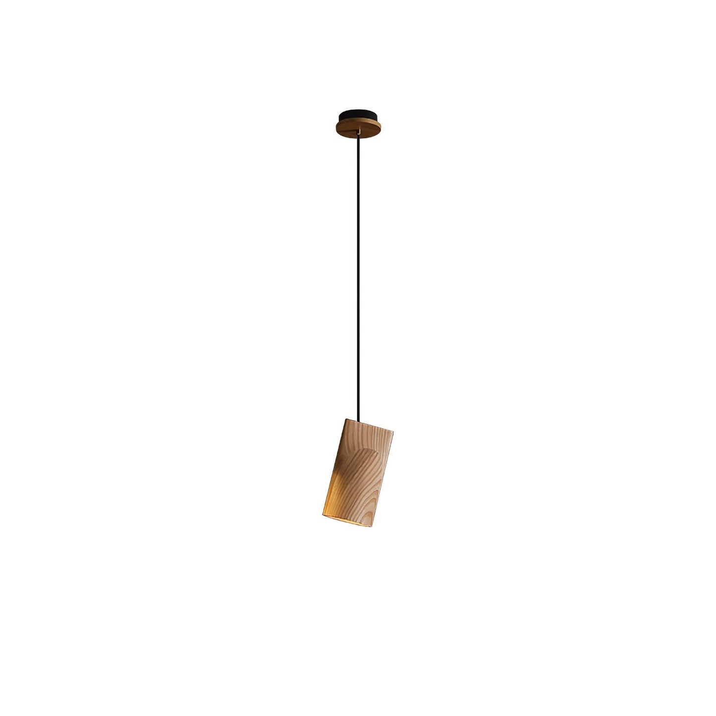 Bellwood Pendant Lamp Model C ∅ 3.5″ x H 7.1″ / Wood Color / Warm Light Pendant light
