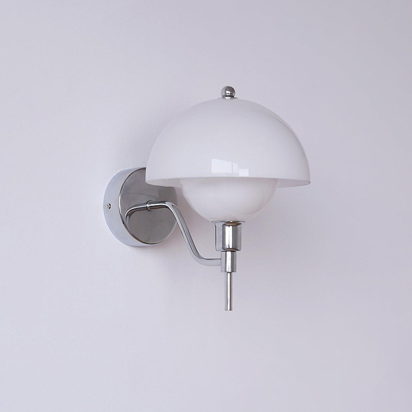 Bidle Wall Light ∅ 7.9″ x H 10.2″ / Dia 20cm x H 26cm / Chrome Wall lamp
