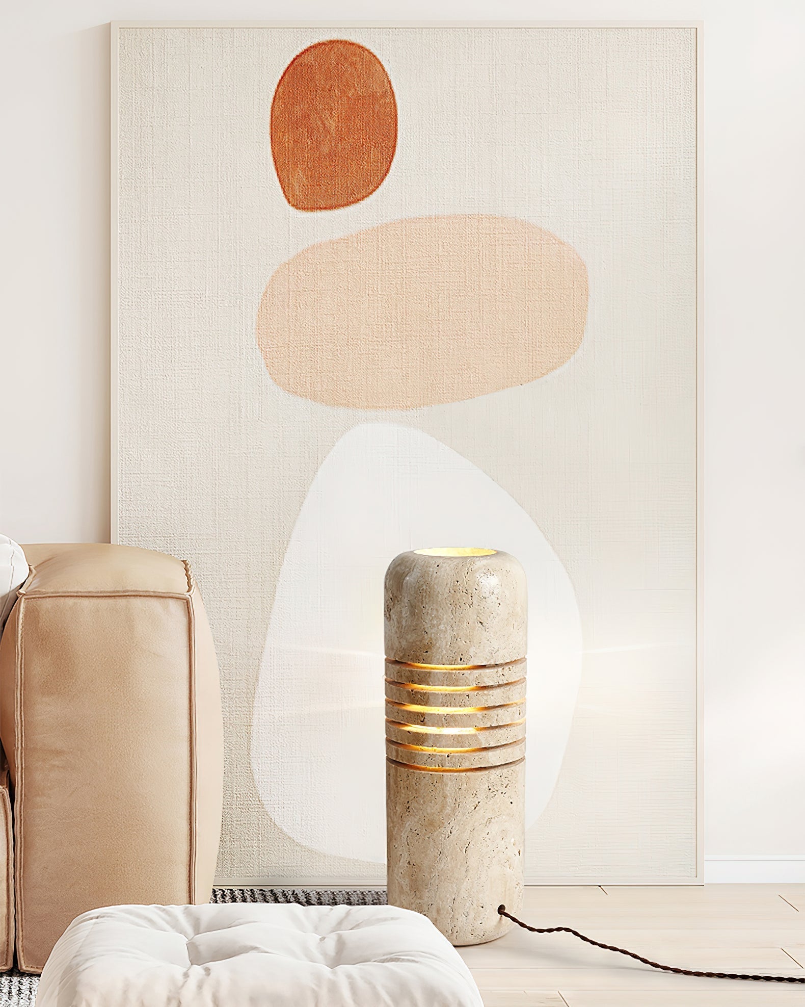 Big Stone Bucket Floor Lamp Floor lamp