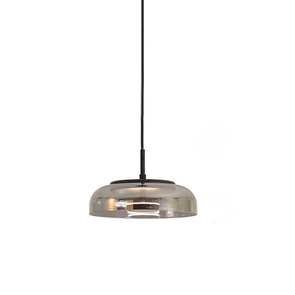Solara Pendant Lamp ∅ 9″ x H 7.9″ / Dia 23cm x H 20cm / Brass & Smoke gray / Warm Light Pendant light