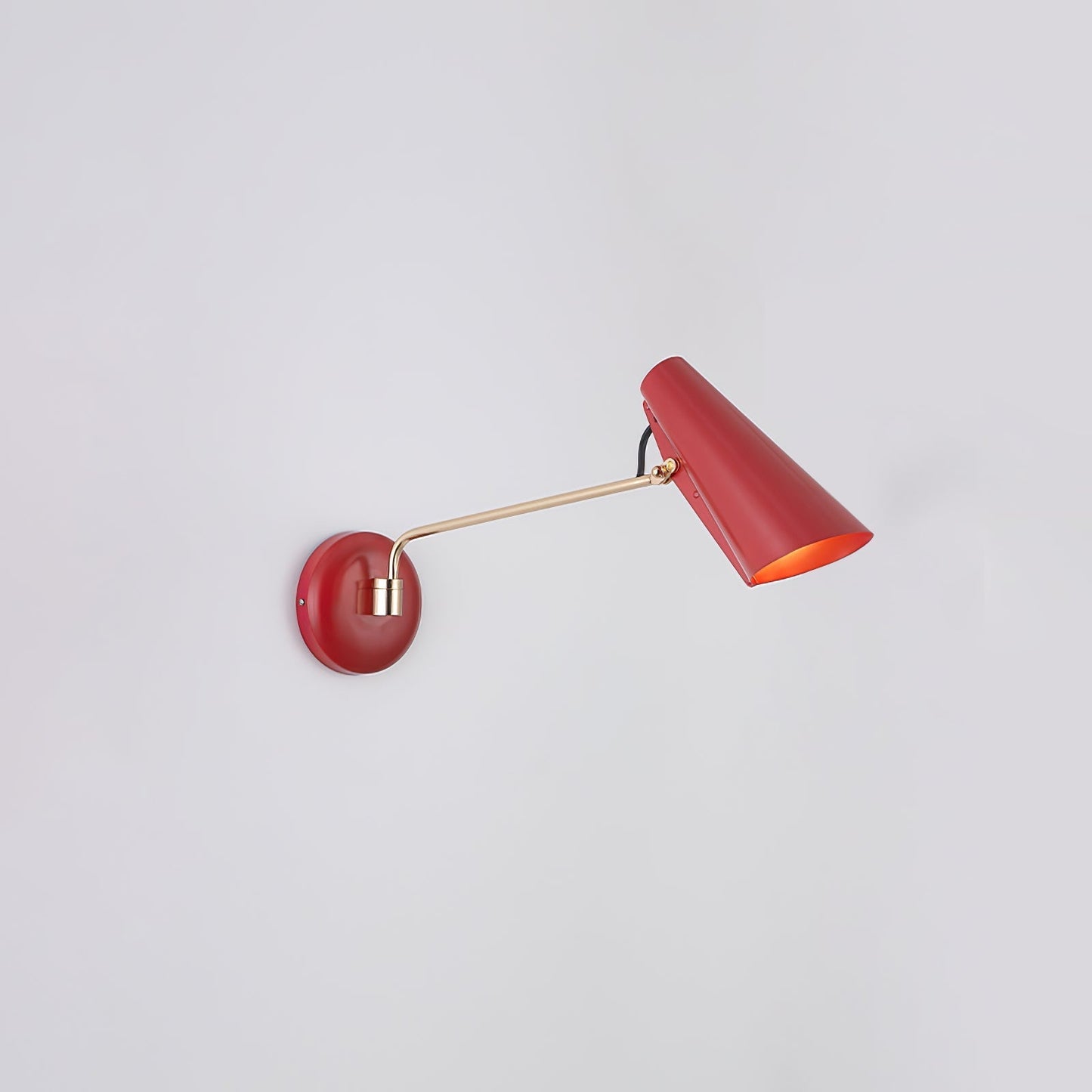 Birdy Wall Lamp ∅ 20.9″ x H 9.4″ / Dia 53cm x H 24cm / Red / 1 Piece Wall lamp