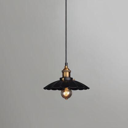 Black Skirt Pendant Light ∅ 9.8″ x H 5.5″ / Dia 25cm x H 14cm / Gold & Black Pendant light