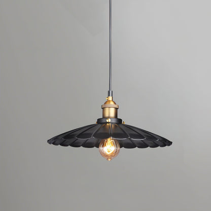 Black Skirt Pendant Light ∅ 16.5″ x H 5.5″ / Dia 42cm x H 14cm / Gold & Black Pendant light