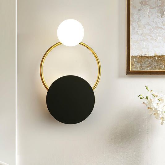 Black Circular Rings Wall Lamp Wall lamp