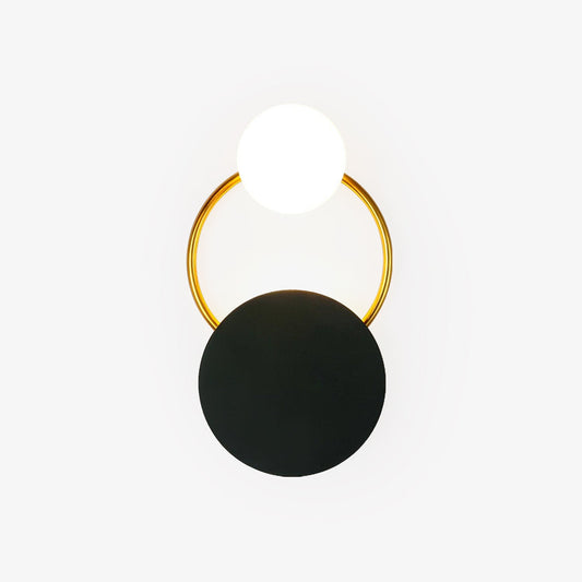 Black Circular Rings Wall Lamp Wall lamp