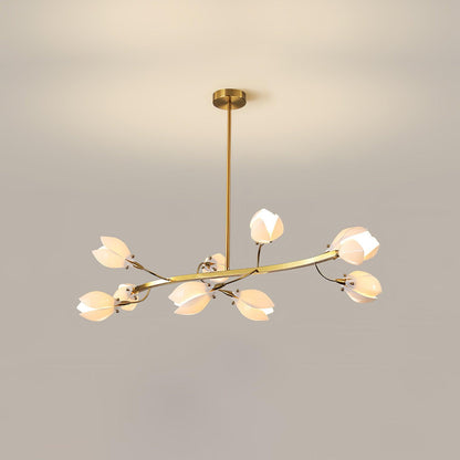 White Porcelain Magnolia Chandelier