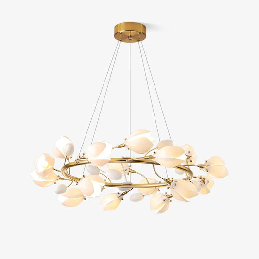 Porcelain Magnolia Chandelier Chandelier