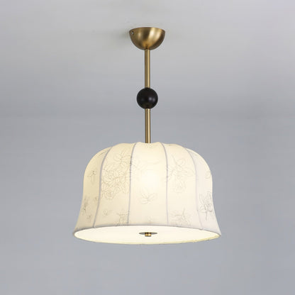 Blossom Curve Pendant Lamp ∅ 23.6″ x H 9.8″ / Gold & White Pendant light