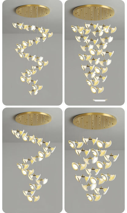 Blossom Double Horn Chandelier