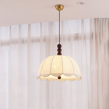 Blossom Fabric Pendant Light ∅ 21.7″ x H 10.6″ / Dia 55cm x H 27cm / Beige Pendant light