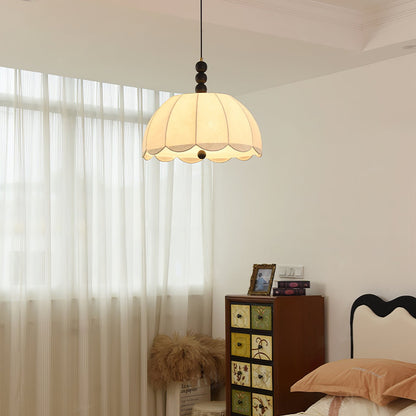 Blossom Fabric Pendant Light ∅ 21.7″ x H 10.6″ / Dia 55cm x H 27cm / Beige Pendant light