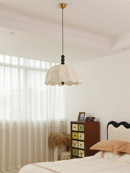 Blossom Fabric Pendant Light ∅ 21.7″ x H 10.6″ / Dia 55cm x H 27cm / Beige Pendant light