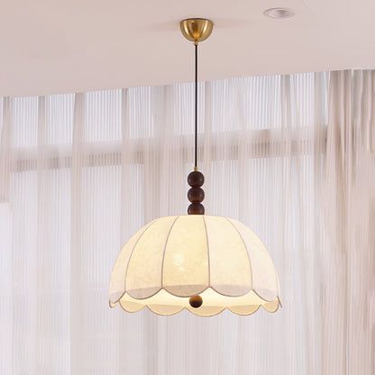 Blossom Fabric Pendant Light ∅ 21.7″ x H 10.6″ / Dia 55cm x H 27cm / Beige Pendant light