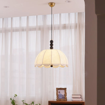 Blossom Fabric Pendant Light ∅ 21.7″ x H 10.6″ / Dia 55cm x H 27cm / Beige Pendant light