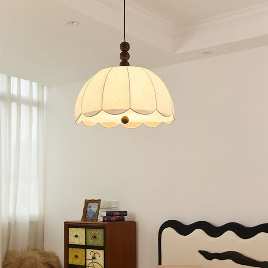 Blossom Fabric Pendant Light ∅ 21.7″ x H 10.6″ / Dia 55cm x H 27cm / Beige Pendant light