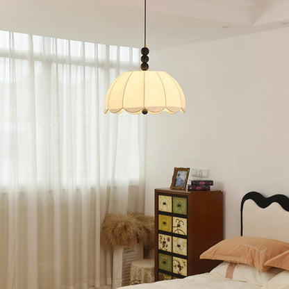 Blossom Fabric Pendant Light ∅ 21.7″ x H 10.6″ / Dia 55cm x H 27cm / Beige Pendant light