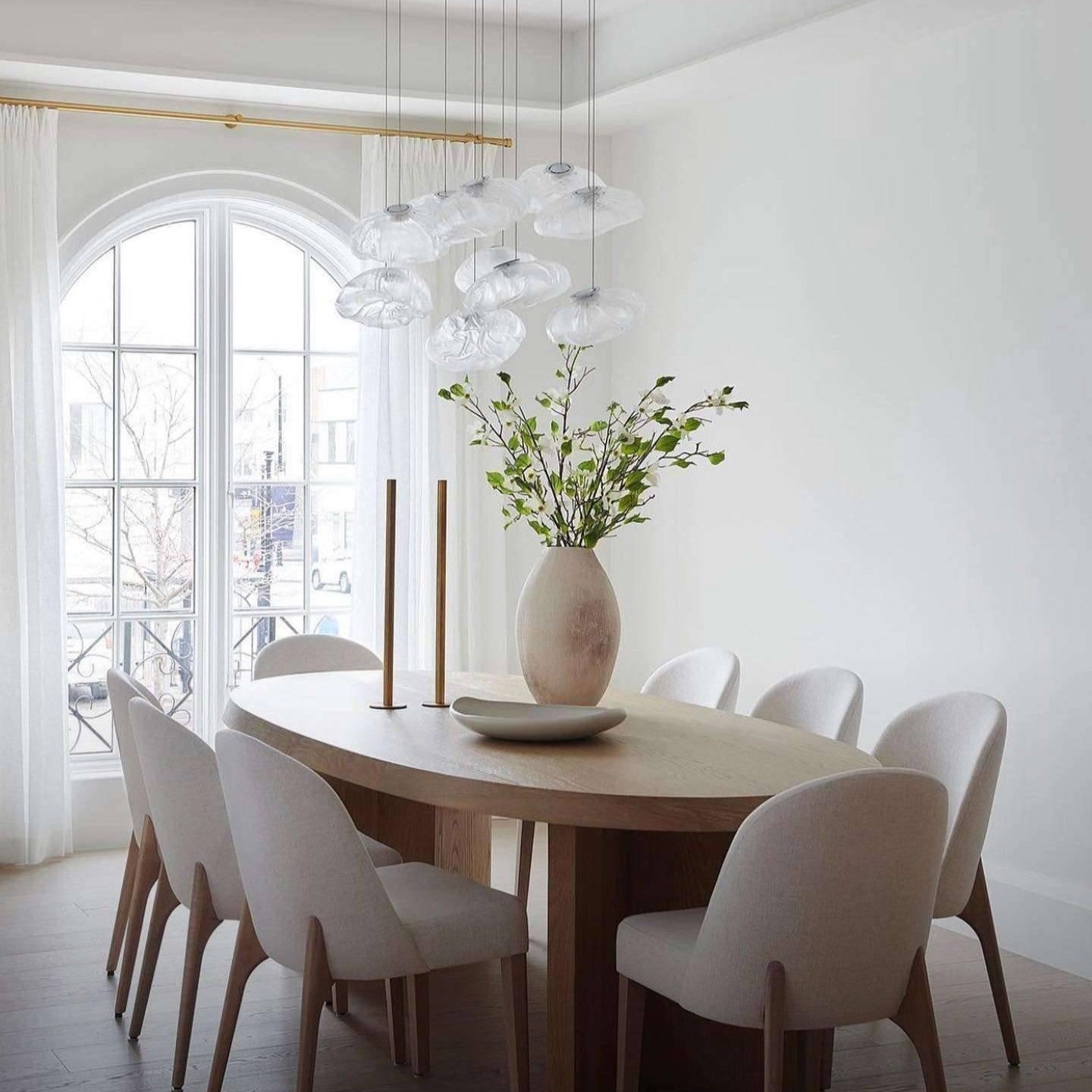 Blown Glass Mesh Pendant Light 1001 Pendant light