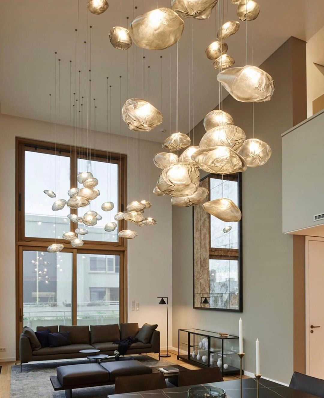 Blown Glass Mesh Pendant Light 1001 Pendant light