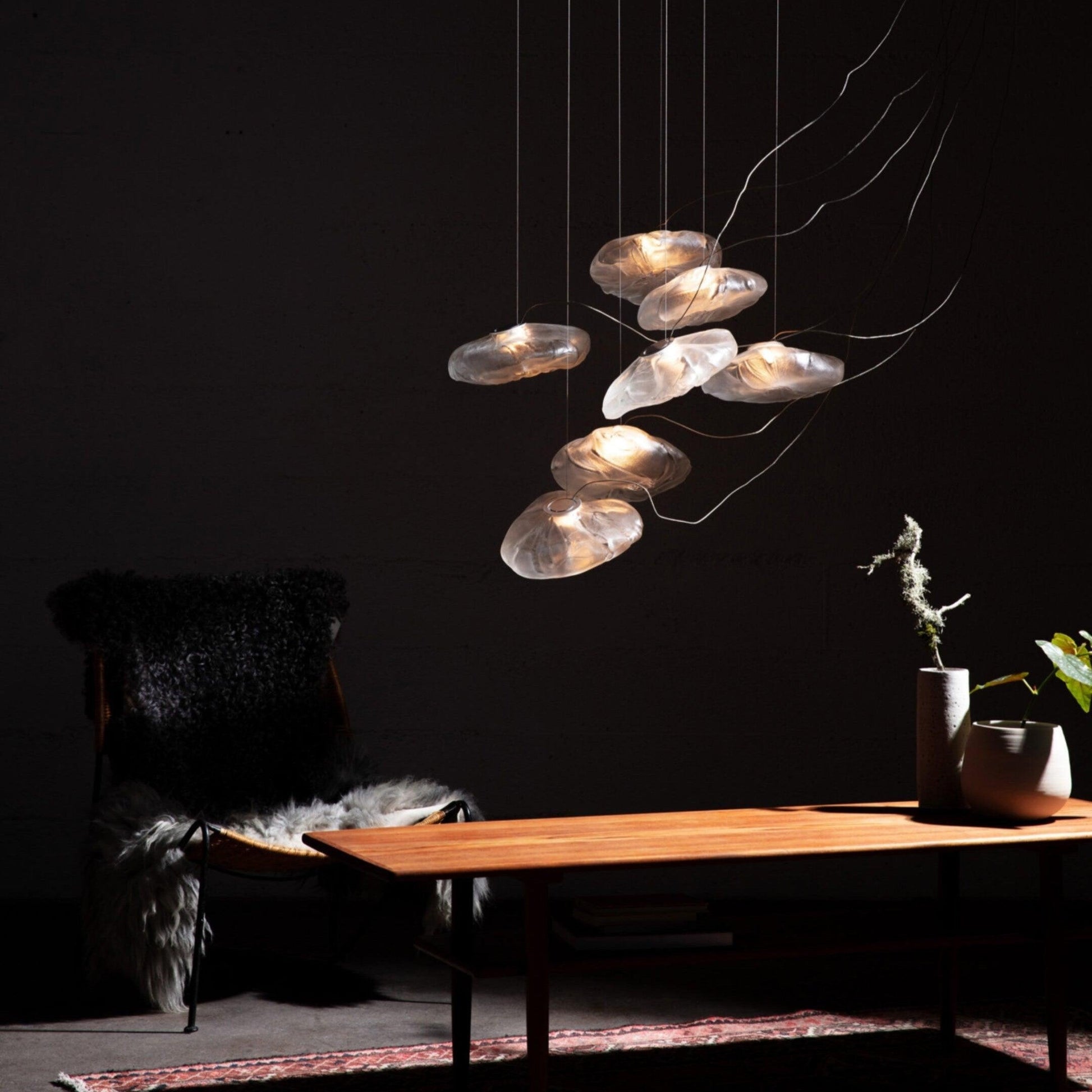 Blown Glass Mesh Pendant Light 1001 Pendant light