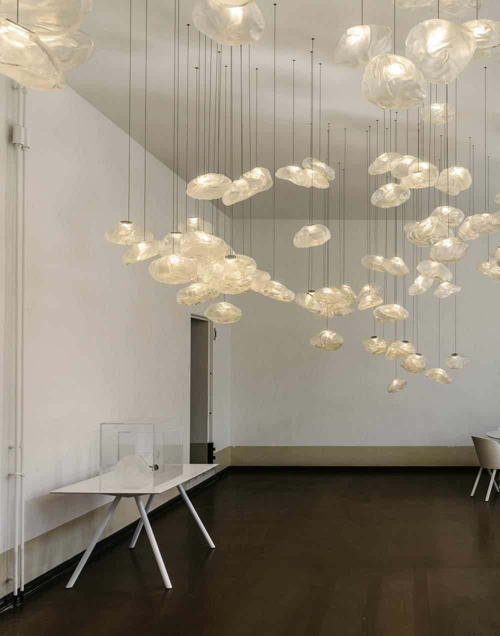 Blown Glass Mesh Pendant Light 1001 Pendant light
