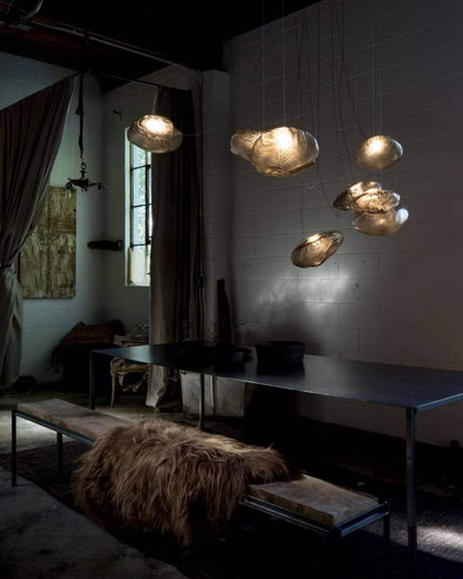 Blown Glass Mesh Pendant Light 1001 Pendant light