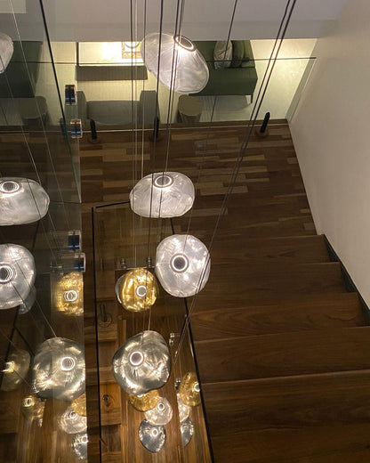 Blown Glass Mesh Pendant Light 1001 Pendant light
