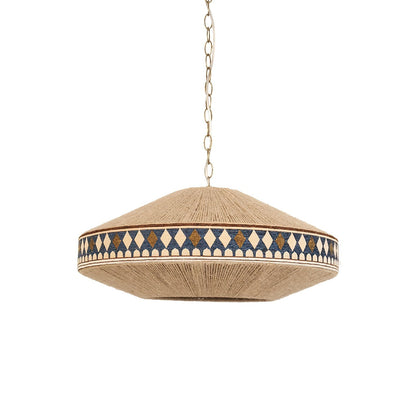 Bohemian Fringe Pendant Lamp Model D ∅ 19.7″ x H 7.9″ / Blue Pendant light