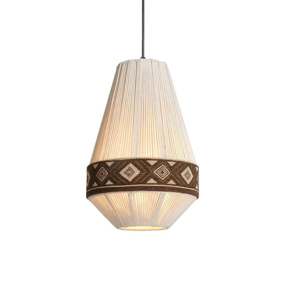 Bohemian Fringe Pendant Lamp Model B ∅ 8.7″ x H 12.6 / Blue Pendant light