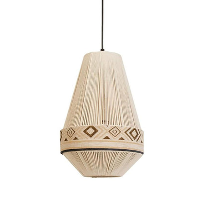 Bohemian Fringe Pendant Lamp Model B ∅ 8.7″ x H 12.6″ / Beige Pendant light