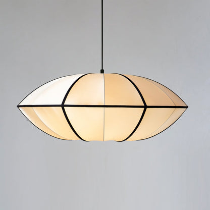 Bombori Pendant Lamp Model B ∅ 15.7″ x H 6.3″ / Dia 40cm x H 16cm / Black & White Pendant light