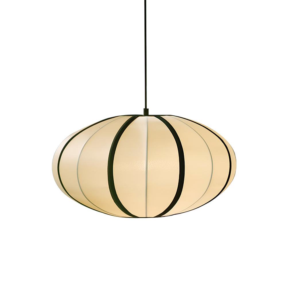 Bombori Pendant Lamp Model A ∅ 15.7″ x H 8.7″ / Dia 40cm x H 22cm / Black & White Pendant light
