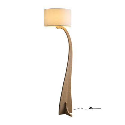 Bow Curve Floor Lamp ∅ 17.7″ x H 67.7″ / Wood Color / US Plug Floor lamp