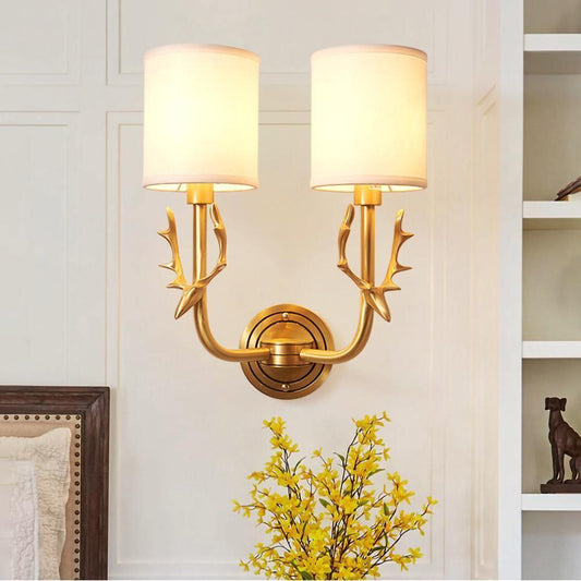 Brass Deer Head Wall Light Wall lamp