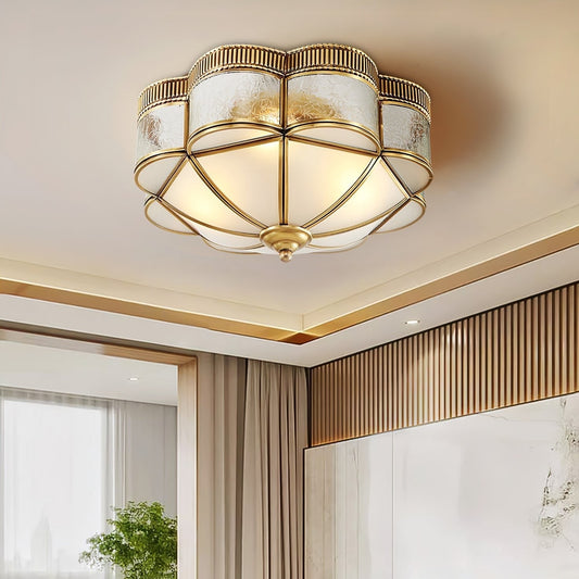 Brass Domed Flush Ceiling Lamp Ceiling lamp