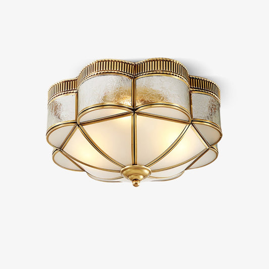 Brass Domed Flush Ceiling Lamp Ceiling lamp