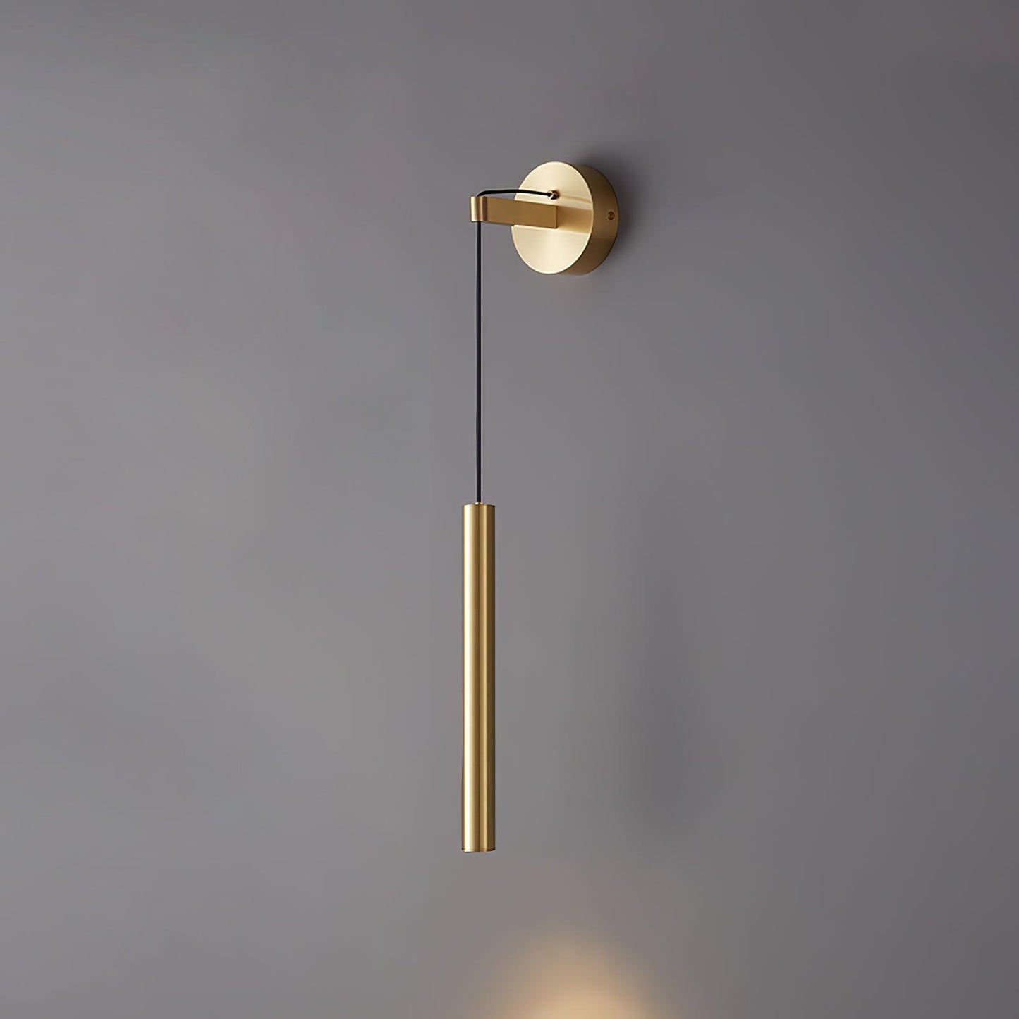 Brass Line Wall Light ∅ 3.9″ x H 23.6″ / Dia 10cm x H 60cm / Brass / Three-Color Changing Light Wall lamp