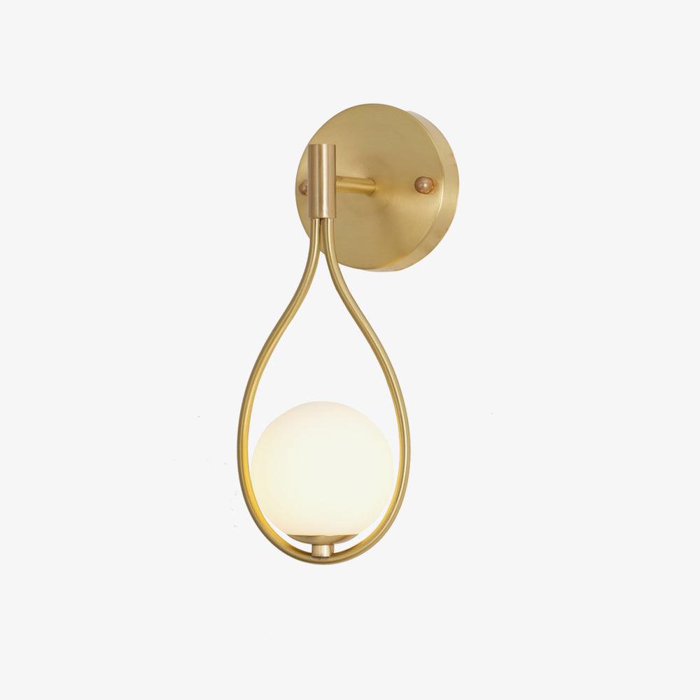 Brass Vanity Wall Lamp ∅ 5.3″ x H 13″ / Dia 13.5cm x H 33cm / Brass Wall lamp