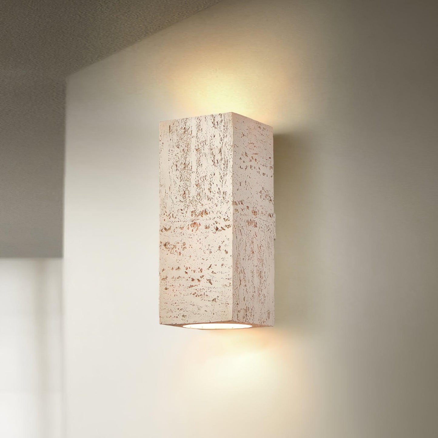 Bricks Wall Lamp ∅ 3.9″ x H 9″/ Dia 10cm x H 23cm / White Wall lamp