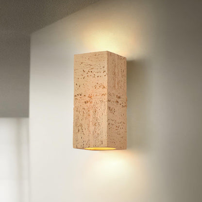 Bricks Wall Lamp ∅ 3.9″ x H 9″/ Dia 10cm x H 23cm / Brown Wall lamp