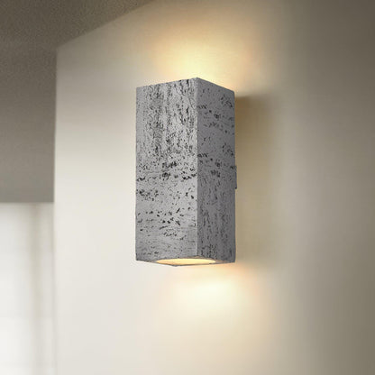 Bricks Wall Lamp ∅ 3.9″ x H 9″/ Dia 10cm x H 23cm / Grey Wall lamp