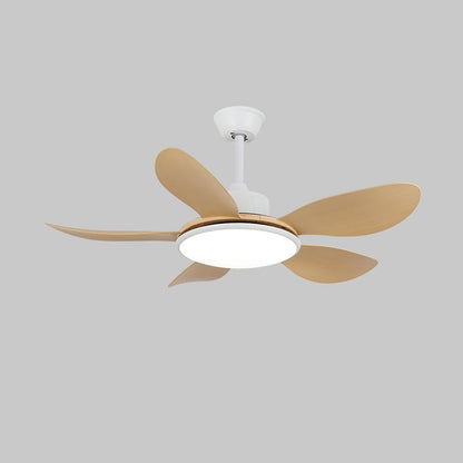 Brinley 48’’/52’’ Ceiling Fan Light ∅ 52″ X H 9.8″ / Model A Nature Wood Grain & White / Three-Color Changing Light